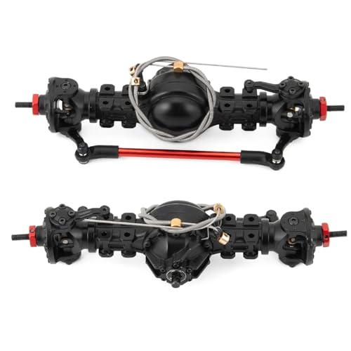 Für Tamiya Für Anhänger Für Traktor 1/14 RC Truck Auto-Tuning-Teile Metall-Vorder-/Hinterachsdifferential Eingebautes Stahlgetriebe Modifizierte Teile RC Ersatzteile(Front and Rear) von QWHTYO