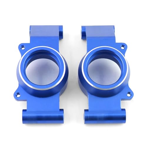 Für Traxxas Für X-Maxx 6S 8S 2 Stücke Metall Hinten Achsschenkel Hub Carrier 1/5 RC Für Monster Truck Upgrade Teile Zubehör RC Ersatzteile(Blue) von QWHTYO