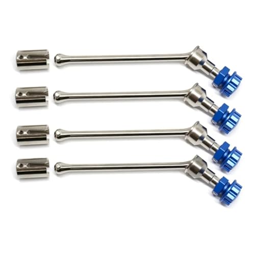 Für Trxs Für Maxx Für Widemaxx 1:10 Metall-Tuningteile RC Crawler Car Modelle 89086-4 8996X Stahl Extended Drive Shaft CVD Kit RC Ersatzteile(Blue,Color2) von QWHTYO
