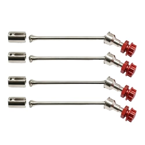 Für Trxs Für Maxx Für Widemaxx 1:10 Metall-Tuningteile RC Crawler Car Modelle 89086-4 8996X Stahl Extended Drive Shaft CVD Kit RC Ersatzteile(Red,Color1) von QWHTYO