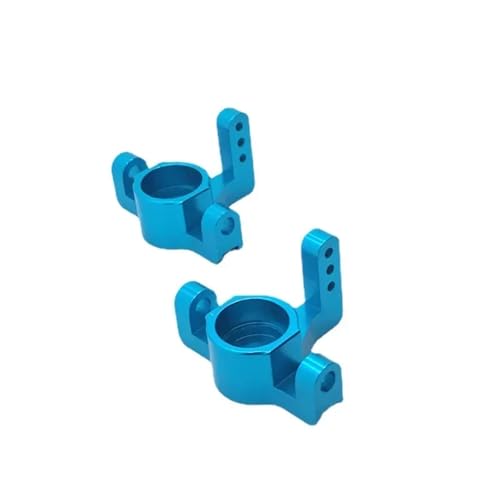 Für WLtoys 1/10 104009 1/12 12401 12402-A 12403 12404 12409 Fernbedienung Auto Metall Upgrade Front Steering Cup RC Upgrade Teile RC Ersatzteile(Blue) von QWHTYO