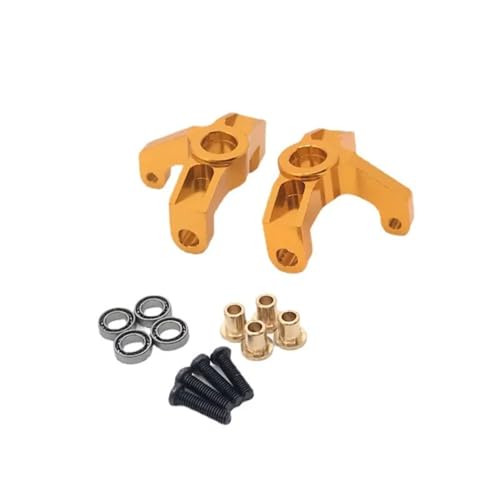 Für WLtoys 1/14 144010 144001 144002 1/12 124016 124017 124018 124019 RC Metall Upgrade Front Steering Cup 4 * 7 * 2 Lager Modifizierte Teile RC Ersatzteile(Yellow) von QWHTYO
