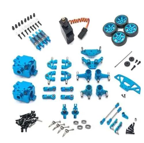 Für WLtoys 1/28 1/28 284131 K969 K979 K989 K999 RC Ersatzteile Metall Upgrade Kit Änderung Zubehör RC Ersatzteile(Blue) von QWHTYO