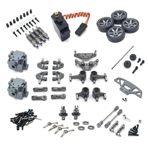 Für WLtoys 1/28 1/28 284131 K969 K979 K989 K999 RC Ersatzteile Metall Upgrade Kit Änderung Zubehör RC Ersatzteile(Gray) von QWHTYO