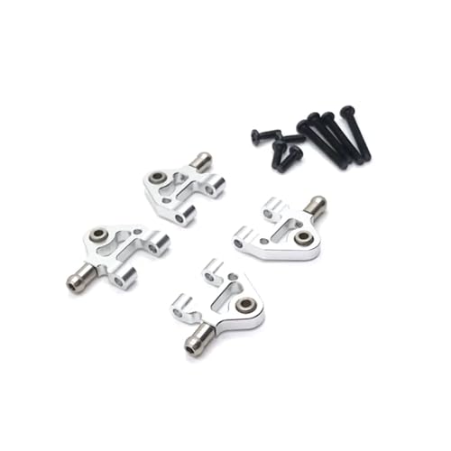 Für WLtoys 1/28 284131 K969 K979 K989 K999 P929 P939 Metall Upgrade Lower Swing Arm RC Upgrades Teile Zubehör RC Ersatzteile(Silver) von QWHTYO