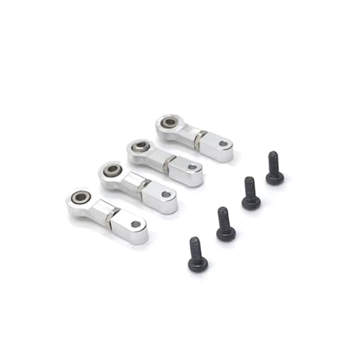Für WLtoys 1/28 284131 K969 K979 K989 K999 P929 P939 RC Teile Metall Upgrade Oberen Schaukel Arm Modifizierte Teile RC Ersatzteile(Silver) von QWHTYO