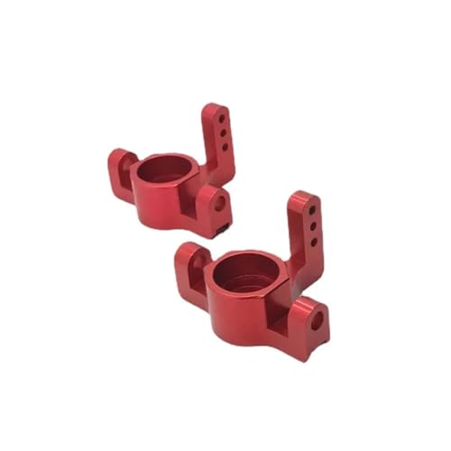 Für WLtoys 104009 12401-02-03-04-09 RC Metall Upgrade Front Steering Cup Größe 41mm * 34mm Ersatz Teile RC Ersatzteile(Red) von QWHTYO