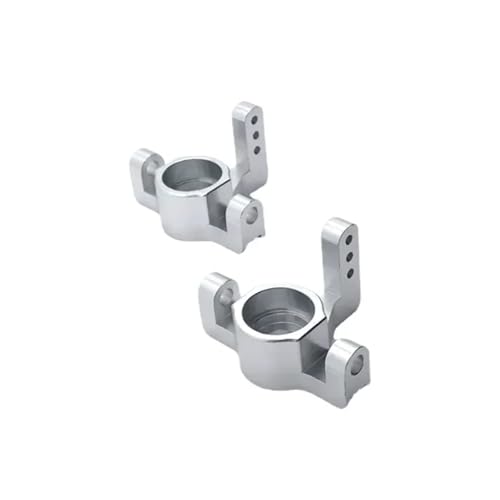 Für WLtoys 104009 12401-02-03-04-09 RC Metall Upgrade Front Steering Cup Größe 41mm * 34mm Ersatz Teile RC Ersatzteile(White) von QWHTYO