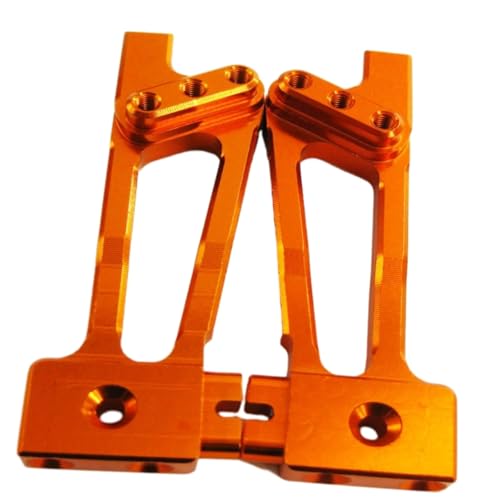 Für WLtoys K949 10428 Aluminiumlegierung 1/10 Hinterer Stoßdämpferturm Einstellbarer RC Hinterer Stoßdämpferturm Upgradeteil RC Ersatzteile(Orange) von QWHTYO