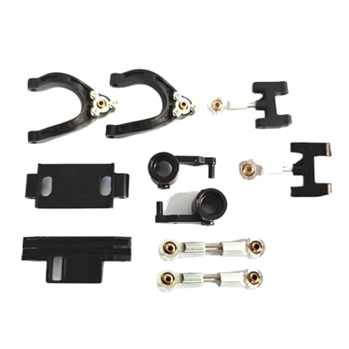 Für WPL D12 D42 1/10 RC Auto Upgrade Teile Metall Lenkung Tasse Oberen Unteren Schaukel Arm Sitz Lenkung Slider Drehen Block Modifizierte Teile RC Ersatzteile von QWHTYO