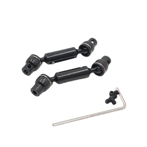 Für WPL Für C74 1/10 1/16 RC Upgrade Teile Vordere Und Hintere Antriebswellen RC Zubehör Antriebswellen Kit Modifizierte Teile RC Ersatzteile(Black) von QWHTYO