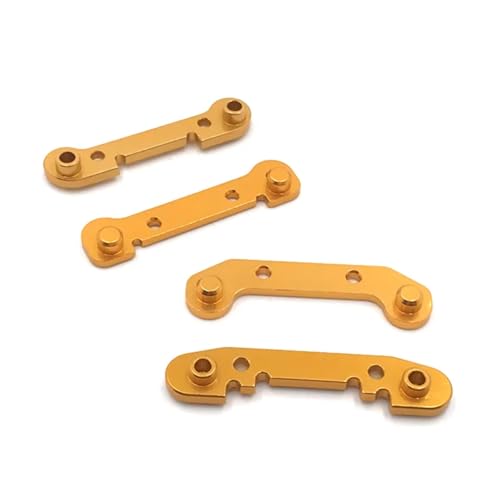 Für Wltoys 1/14 144010 144001 144002 1/12 124016 124017 124018 124019 RC Auto Teile Metall Upgrade Vorne Und Hinten Schaukel Arm Halterungen RC Ersatzteile(Color1) von QWHTYO