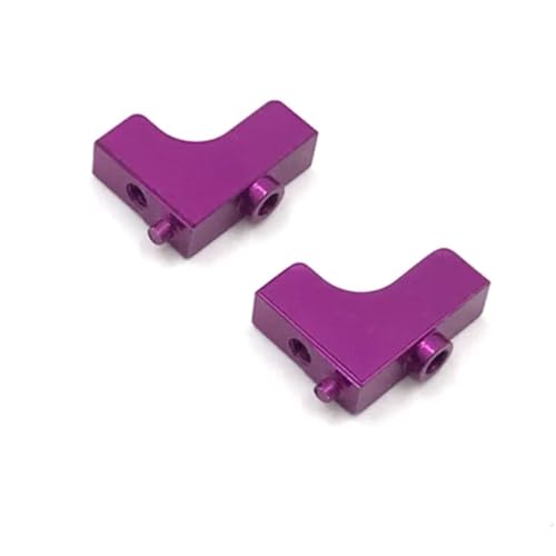 Für Wltoys 1/14 144010 144001 144002 1/12 124016 124017 124018 124019 RC Teile Metall Upgrade Servo Mount Modifikation Zubehör RC Ersatzteile(Purple) von QWHTYO