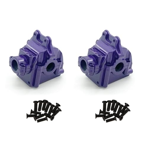 Für Wltoys 144001 144002 144010 124016 124017 124018 124019 RC Metall Getriebe Shell Differential Gehäuse Getriebe Box Upgrades Teile RC Ersatzteile(Color3,2pcs) von QWHTYO