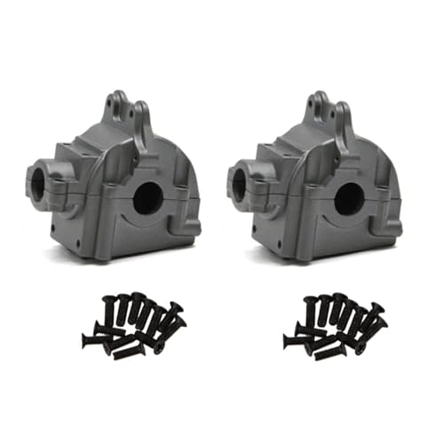 Für Wltoys 144001 144002 144010 124016 124017 124018 124019 RC Metall Getriebe Shell Differential Gehäuse Getriebe Box Upgrades Teile RC Ersatzteile(Color7,2pcs) von QWHTYO
