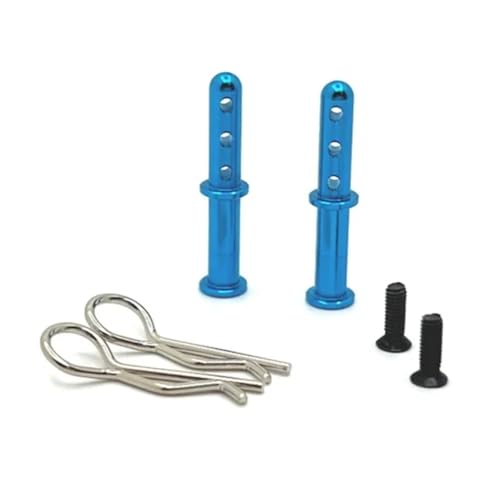 Für Wltoys 144001 144010 144016 124016 124017 124018 124019 Metall Körper Mount Post Shell Spalte 1/12 1/14 RC Auto Upgrade Teile RC Ersatzteile(Blue) von QWHTYO