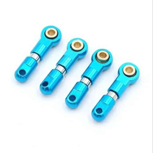 Für Wltoys P929 P939 K979 K989 K999 K969 4 Stücke Verbesserte Metall Teile Oberen Schaukel Arm 1/28 RC Upgrades Teile Zubehör RC Ersatzteile(Blue) von QWHTYO