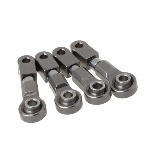 Für Wltoys P929 P939 K979 K989 K999 K969 4 Stücke Verbesserte Metall Teile Oberen Schaukel Arm 1/28 RC Upgrades Teile Zubehör RC Ersatzteile(Gray) von QWHTYO