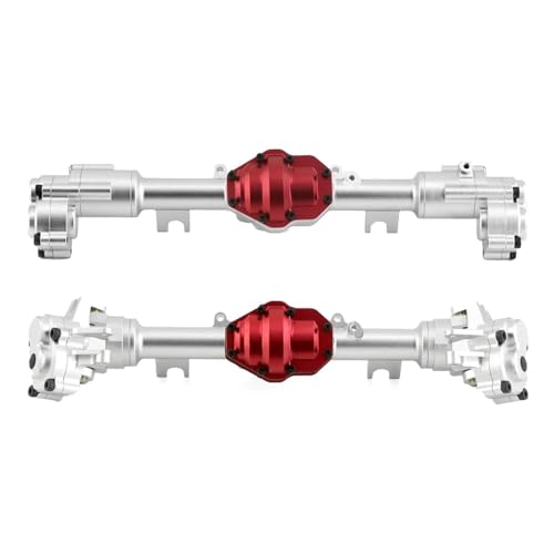 Für YiKong Für YK4082 YK4083 Für Absima Für Yucatan CR1.8 Metall Vorne Und Hinten Portal Achse Gehäuse Getriebe Abdeckung 1/8 RC Crawler Modifizierte Teile RC Ersatzteile(1Set) von QWHTYO