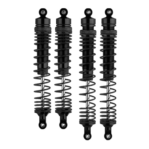 Kompatibel Mit Axial Für RBX10 Für Ryft 1/10 RC Crawler Auto Upgrade Teile Zubehör 4Pcs Metall Stoßdämpfer Dämpfer RC-Stoßdämpfer(Black) von QWHTYO