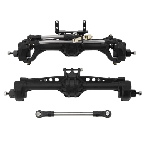 Kompatibel Mit Axial Für SCX10 II 1/10 RC Crawler Upgrade Pasrts Ersatzzubehör Zahnräder Lager Vorne Hinten Portalachsen RC Vorder Hinterachse(Black) von QWHTYO