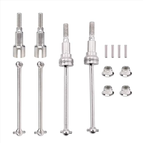 Kompatibel Mit HAIBOXING Für HBX 16889 16889A 16890 16890A SG1601 SG1602 1/16 RC-Auto-Upgrade-Teile, Metall-Antriebswelle Vorne Hinten RC Getriebewelle von QWHTYO