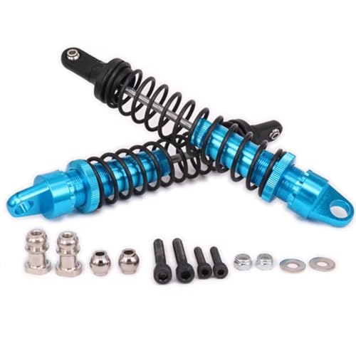 Kompatibel Mit Hpi Für HSP 50003 1/5 Rc Autoteile Zubehör Aluminium 195mm Legierung Öl Gefüllt Typ Stoßdämpfer Dämpfer RC-Stoßdämpfer(Dark Blue) von QWHTYO