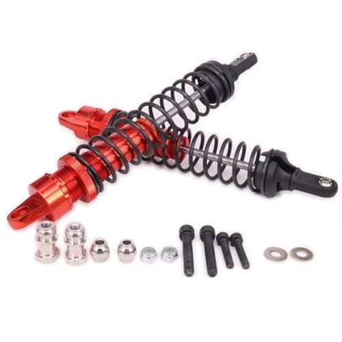 Kompatibel Mit Hpi Für HSP 50003 1/5 Rc Autoteile Zubehör Aluminium 195mm Legierung Öl Gefüllt Typ Stoßdämpfer Dämpfer RC-Stoßdämpfer(Red) von QWHTYO