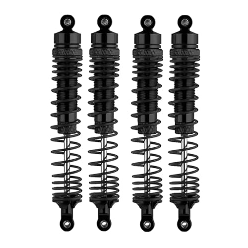 Kompatibel Mit Losi Für LMT 4WD Für Monster 1/8 RC Auto Upgrade-Teile 4-teiliger Metall-Stoßdämpfer RC-Stoßdämpfer(Black) von QWHTYO