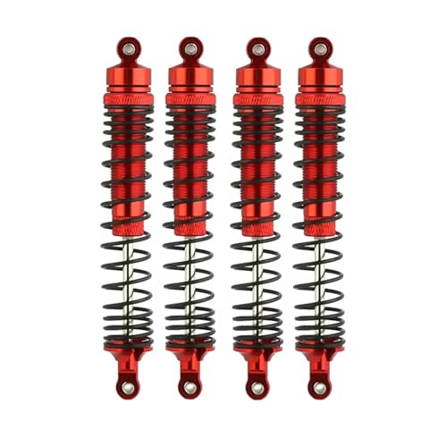Kompatibel Mit Losi Für LMT 4WD Für Monster 1/8 RC Auto Upgrade-Teile 4-teiliger Metall-Stoßdämpfer RC-Stoßdämpfer(Red) von QWHTYO