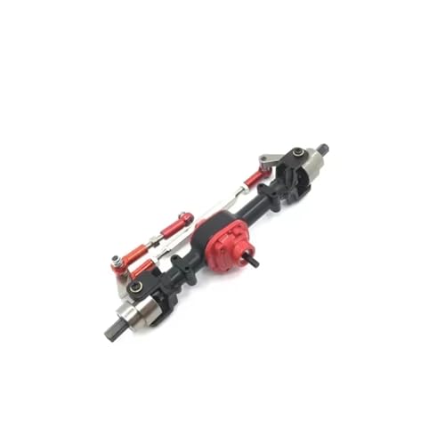 Kompatibel Mit MN D90 D91 99S FJ45 1/12 RC Truck Cars Upgrade-Teile Modifikation Ersatzmetall Vorder- Und Hinterbrückenachsensatz RC Vorder Hinterachse(Black,Front) von QWHTYO