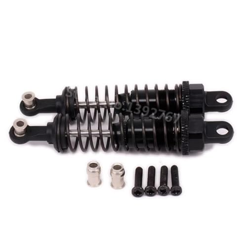Kompatibel Mit Monster 1/18 RC-Autozubehörteilen. Upgrade des Stoßdämpfer-Dämpfers Aus Aluminiumlegierung RC-Stoßdämpfer(Black) von QWHTYO
