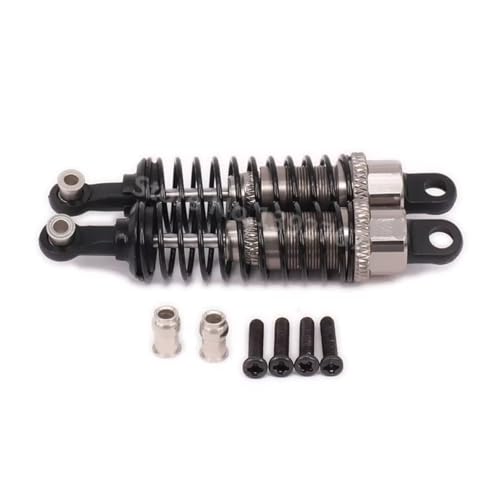 Kompatibel Mit Monster 1/18 RC-Autozubehörteilen. Upgrade des Stoßdämpfer-Dämpfers Aus Aluminiumlegierung RC-Stoßdämpfer(Gray) von QWHTYO