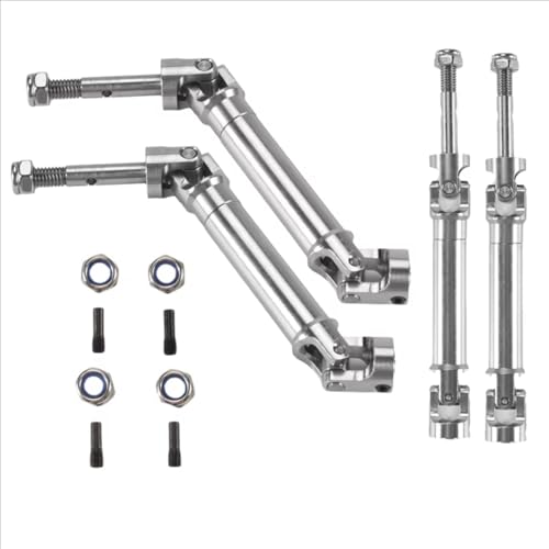 Kompatibel Mit Traxxas Für Slash Für Rustler Für Stampede Für VXL 4X4 4WD 1/10 RC-Autoteile, 4-teilige Antriebswelle Aus Metall Und Edelstahl, CVD RC Getriebewelle von QWHTYO
