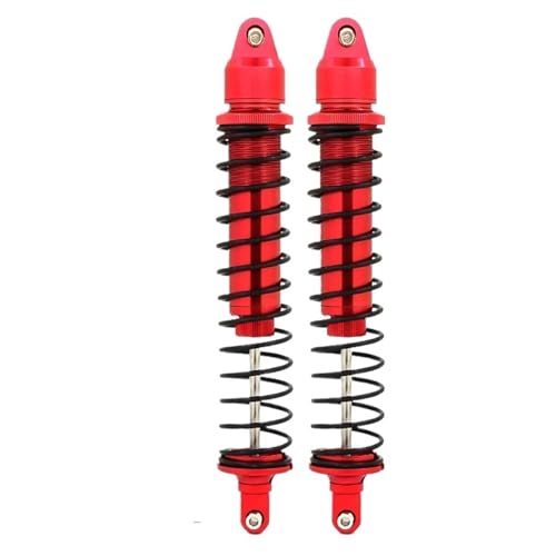 Kompatibel Mit Traxxas Für X-MAXX 1/5 RC Truck Autozubehör 2 Stück 220 Mm Stoßdämpfer Aus Aluminiumlegierung RC-Stoßdämpfer(Red) von QWHTYO