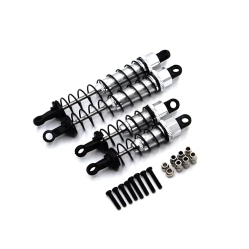Kompatibel Mit WLtoys 12427 12428-AB 12429 12423 FY01 FY02 FY03 1/12 RC Autoteile Metall-Upgrade Für Federhydraulik Vorne Hinten Stoßdämpfer RC-Stoßdämpfer(Yellow) von QWHTYO