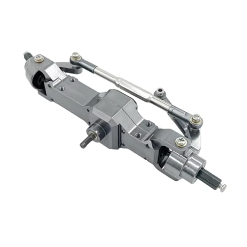 Kompatibel Mit WPL C14 C24 B14 B24 B16 B36 1/16 RC Truck Für Rock Crawler Auto-Upgrade-Teile Vorne Mitte Hinten Brücke Achse Getriebe RC Vorder Hinterachse(Gray,Front) von QWHTYO