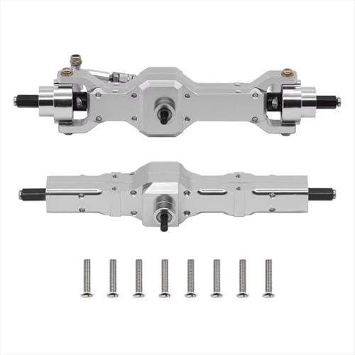 Kompatibel Mit WPL C14 C24 B14 B24 B16 B36 RC-Autos, Upgrade-Teile, Modifikation, Ersatzmetalle, Vorder- Und Hinterachse, Montagesatz RC Vorder Hinterachse von QWHTYO