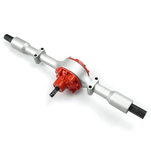 Kompatibel Mit WPL D12 C14 C24 C24-1 B14 B24 B36 RC Für Mini-LKW-Autos, Upgrades, Teile, Zubehör, Metallgetriebe, Hinterachse RC Vorder Hinterachse(Silver) von QWHTYO