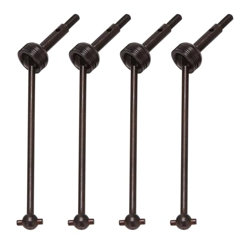 Kompatibel Mit Wltoys 144001 124018 124019 RC-Auto-Upgrade-Teile Zubehör 4-teilig Stahl Vorne Hinten Für Universelle CVD-Antriebswelle RC Getriebewelle von QWHTYO