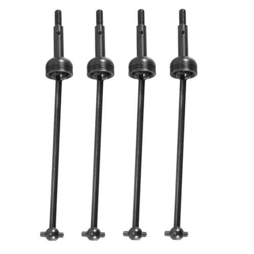 Kompatibel Mit Wltoys 144001 144002 144010 124016 124018 124019 RC-Auto-Upgrades Teile Ersatzzubehör Metallantriebswelle RC Getriebewelle(Black) von QWHTYO