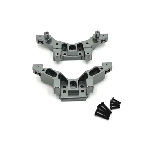 QWHTYO RC Cars Teile Kompatibel Mit HS 14321 14322 14331 14332 14421 C8802 YDJ-D879 1/14 RC-Autoteilezubehör, Stoßdämpferhalterung Vorne Und Hinten(Gray) von QWHTYO