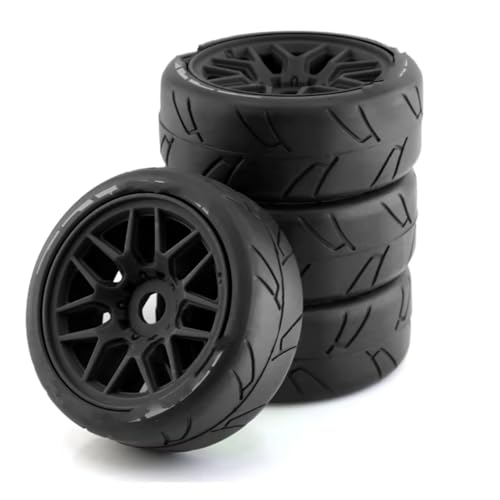 RC Auto Reifen Kompatibel Mit ARRMA Für Traxxas Für Redcat Für Team Für Losi Für Kyosho VRX WR8 1/8 RC-Geländewagenteil, 4 Stück, 103 Mm Reifen, Rad, 17 Mm Sechskant(Black) von QWHTYO