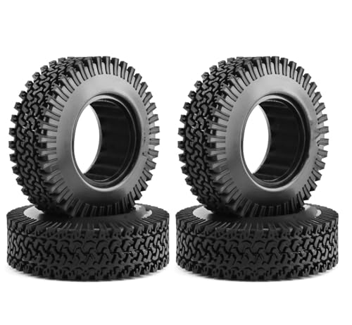 RC Auto Reifen Kompatibel Mit AXIAL Für SCX10 Für Capra Für TRAXXAS Für TRX-4 Für RGT D90 1/10 RC Crawler Truck, Offroad-Teile, 1,9-Zoll-Reifen, 98-mm-Reifen von QWHTYO