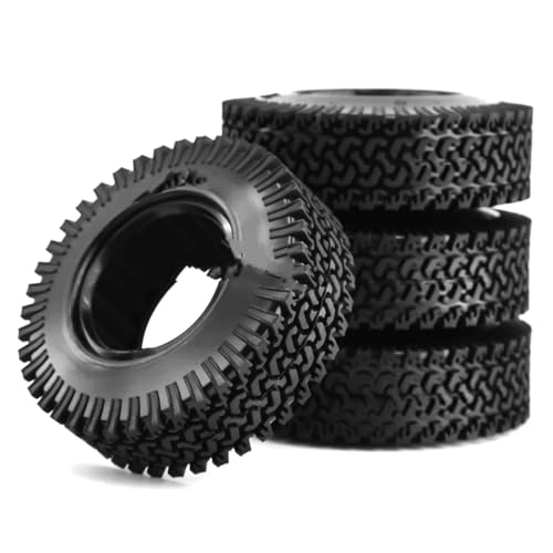 RC Auto Reifen Kompatibel Mit AXIAL Für SCX10 Für Capra Für TRAXXAS Für TRX-4 Für RGT D90 1/10 RC Crawler Truck, Offroad-Teile, 1,9-Zoll-Reifen, 98-mm-Reifen von QWHTYO