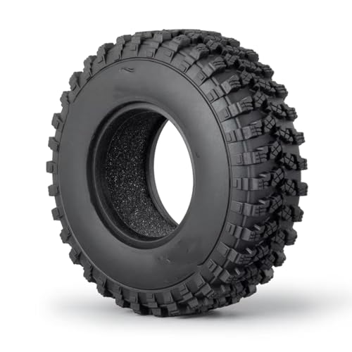 RC Auto Reifen Kompatibel Mit Axial Für SCX10 1/10 RC Crawler Car Upgrade-Teile 1 Stück 4 Stück 1,9 Zoll 106 Mm Beadlock-Gummiradreifen Mit Innenschaum(1pcs) von QWHTYO