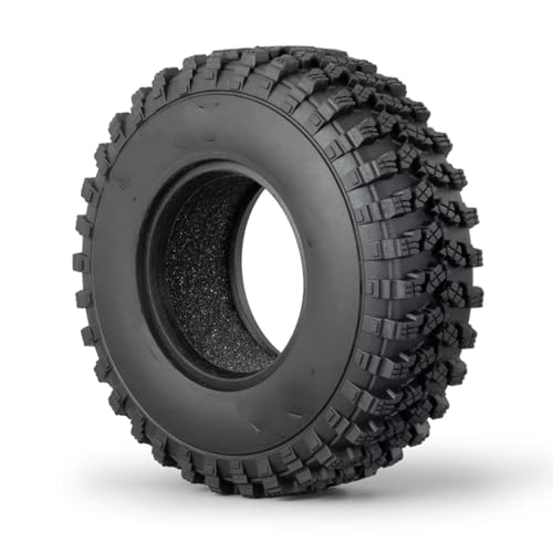 RC Auto Reifen Kompatibel Mit Axial Für SCX10 1/10 RC Crawler Car Upgrade-Teile 1 Stück 4 Stück 1,9 Zoll 106 Mm Beadlock-Gummiradreifen Mit Innenschaum(1pcs) von QWHTYO