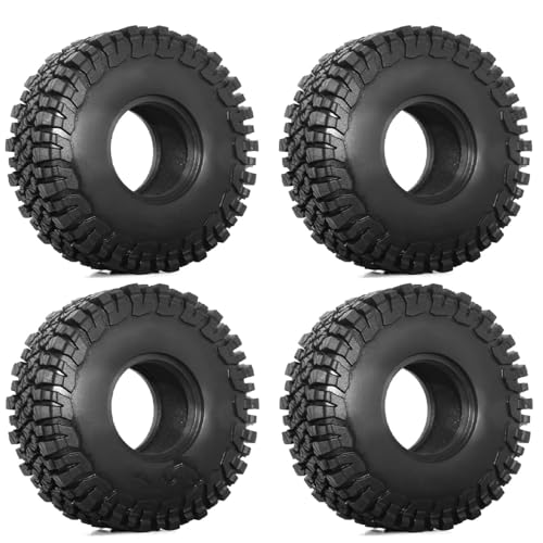 RC Auto Reifen Kompatibel Mit Axial Für SCX10 90046 90047 AXI03007 Für Tamiya D110 TF2 CC01 D90 1/10 RC Crawler Car, 4 Stück, 118 Mm, 1,9 Zoll Reifen von QWHTYO
