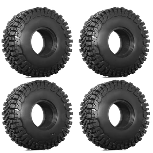 RC Auto Reifen Kompatibel Mit Axial Für SCX10 90046 90047 AXI03007 Für Tamiya D110 TF2 CC01 D90 1/10 RC Crawler Car, 4 Stück, 118 Mm, 1,9 Zoll Reifen von QWHTYO