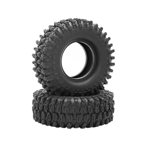 RC Auto Reifen Kompatibel Mit Axial Für SCX10 D90 D110 Für MST Für RGT Für Tamiya Für Rock Crawler Truck 108 Mm 1/10 RC Offroad-Autoteile 1,9-Zoll-Reifen(2pcs) von QWHTYO